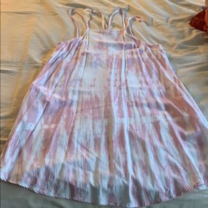Flowy tie dye mini sun dress